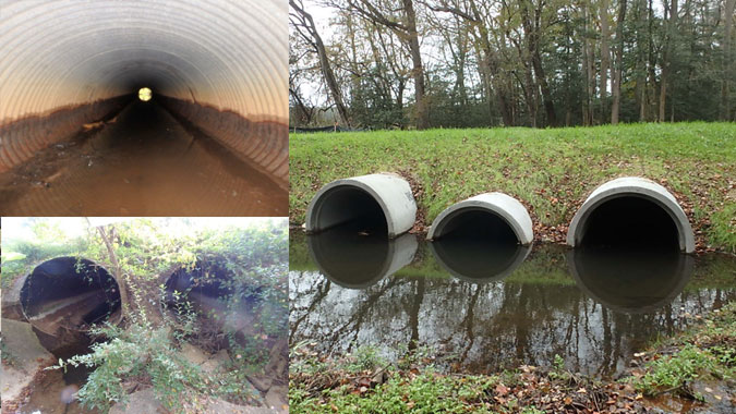 Culvert Replacement before and after