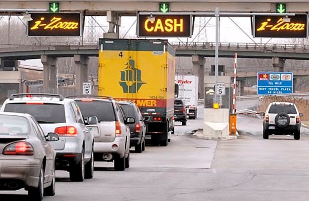 Motorist traveling on Interstate 90 in northern Indiana