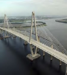 Cooper River Bridge aerial view