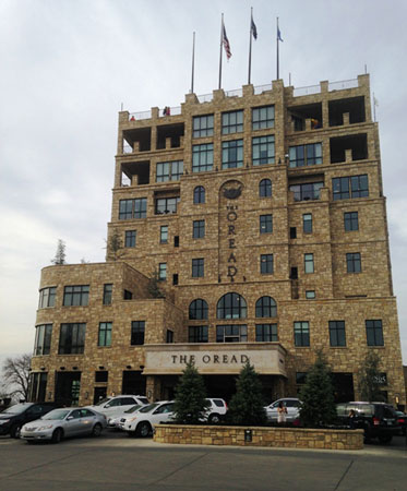 The Oread hotel in Lawrence, Kansas