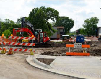 roadway under construction