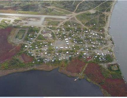 Ariel view of solar farm.