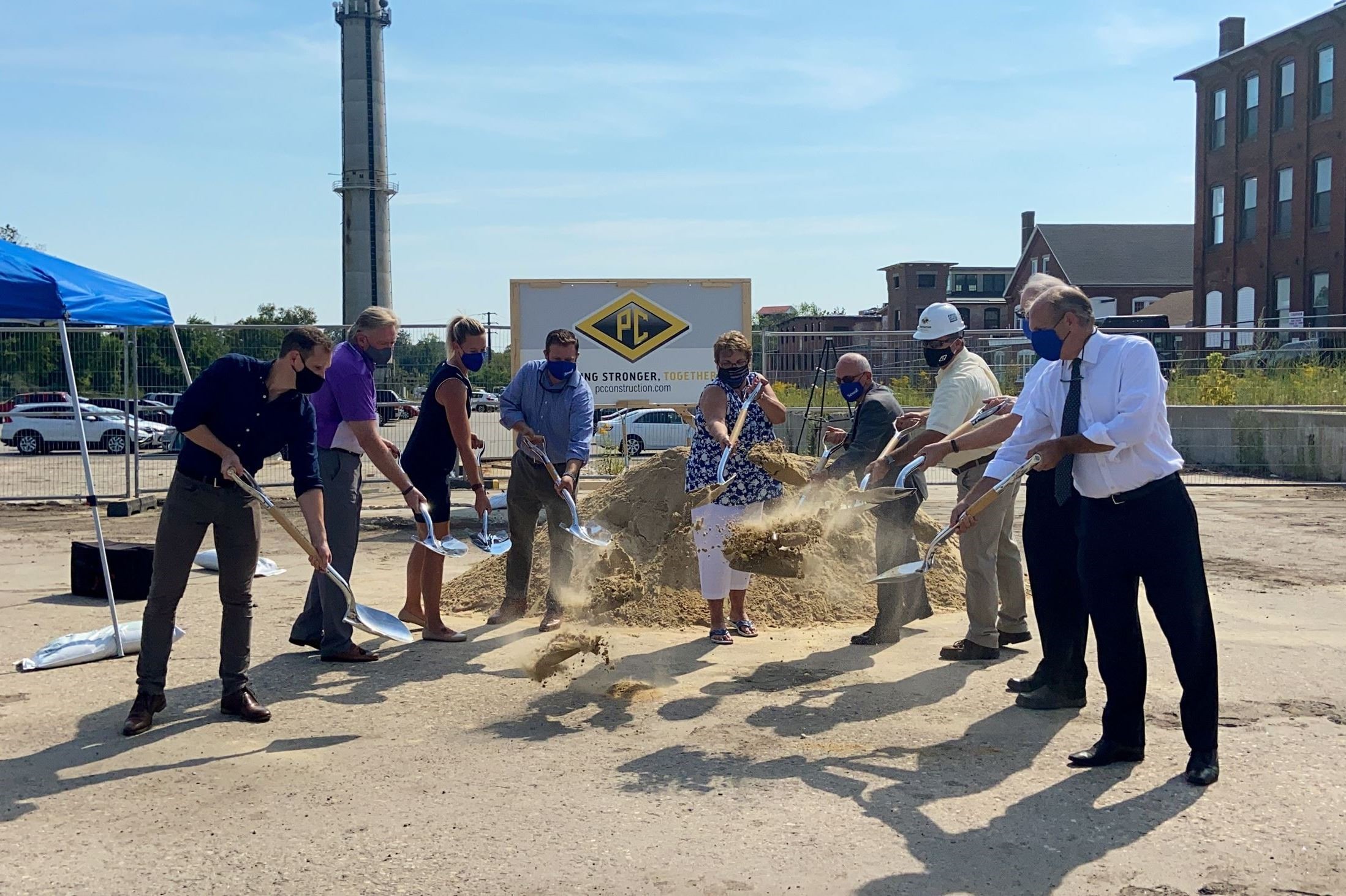 Groundbreaking ceremony.