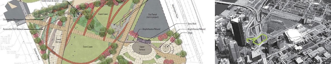 Map view of I-579 Cap Urban Connector Project.