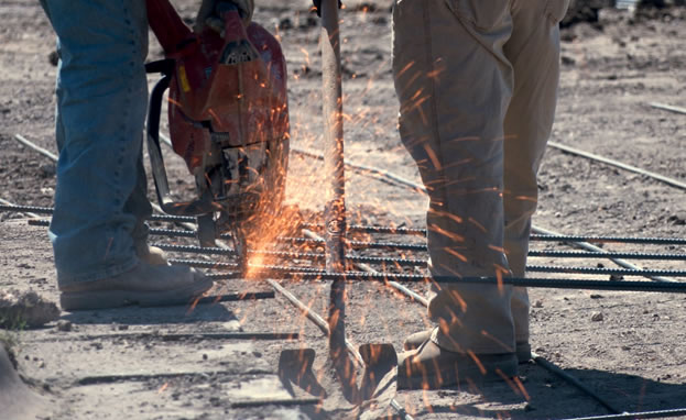 Construction teams repair the Ridgemont Drive.