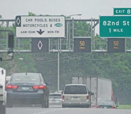 Signage on freeway