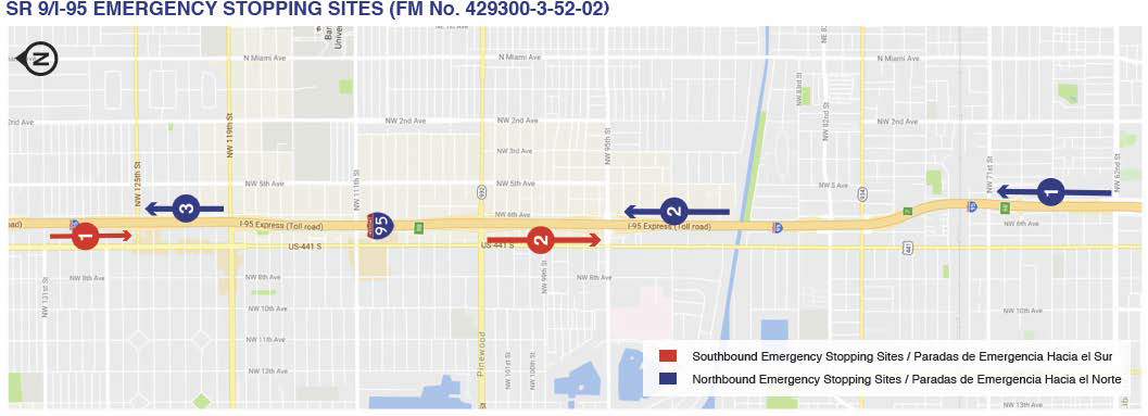 SR 9/I-95 Emergency Stopping Sites