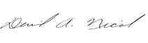 Signature - David A. Nicol