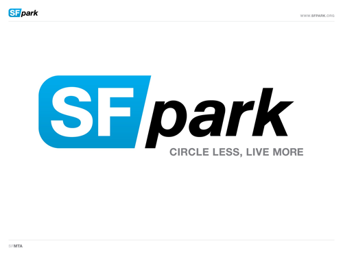 SF Park logo - Circle Less, Live More