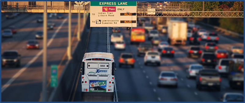 I-85 Express Lanes traffic photo