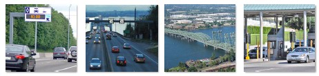 Photos of 4 different traffic scenarios