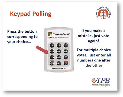 Slide explaining keypad polling