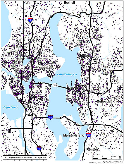 Study Area Map - SR 520