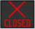 Red X - Closed
