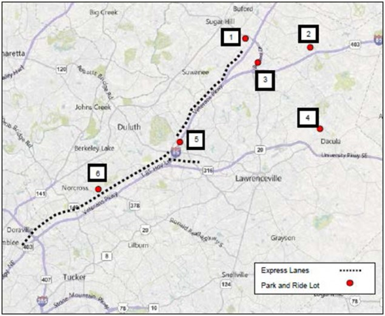 Atlanta Area Map