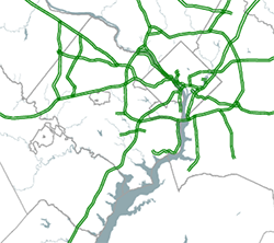 Potential tolled lanes
        