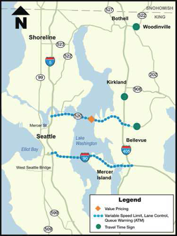 Seattle area map
