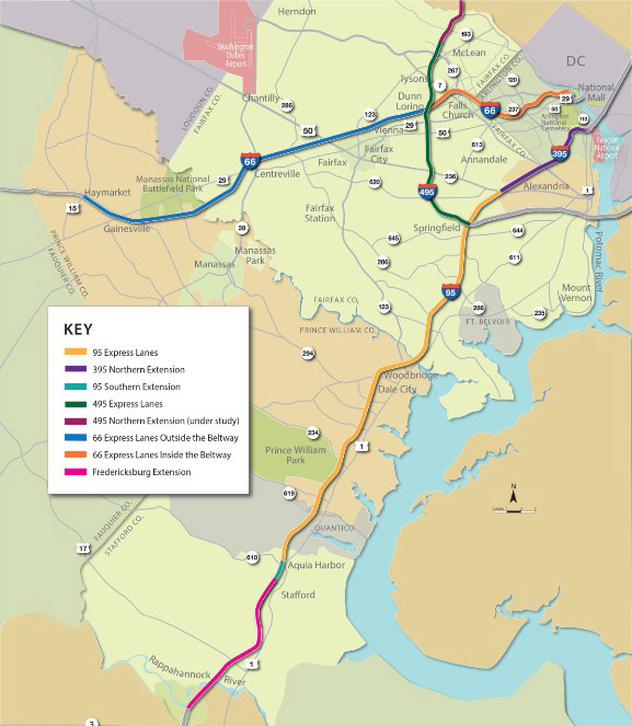 VDOT Area Map