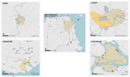 Maps showing the geography of existing schemes
