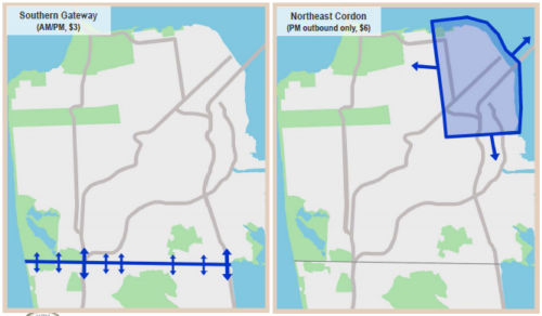 maps showing candidate pilot scenarios