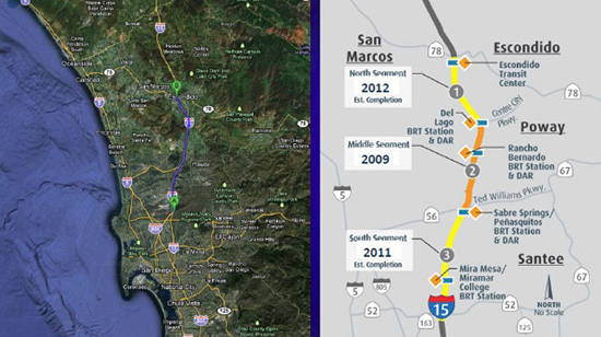 Map of I-15 area