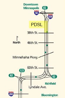 Travel speeds in downtown area