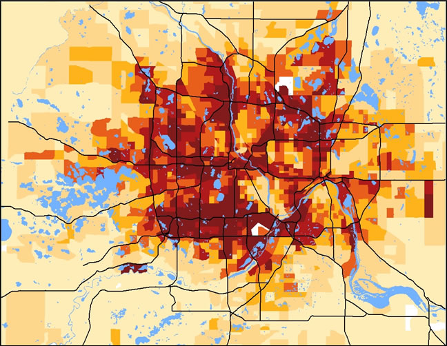 Congested Peak Period Freeway Trips by TAZ