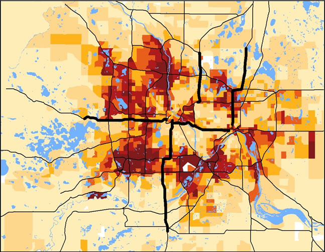 Congested Peak Period Freeway Trips by TAZ 