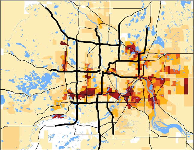 Congested Peak Period Freeway Trips by TAZ 