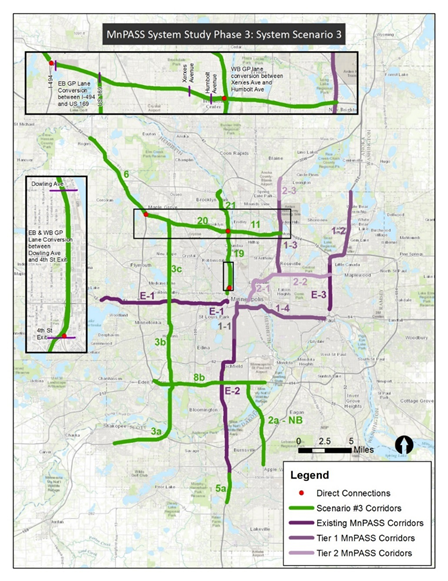 recommended corridors map