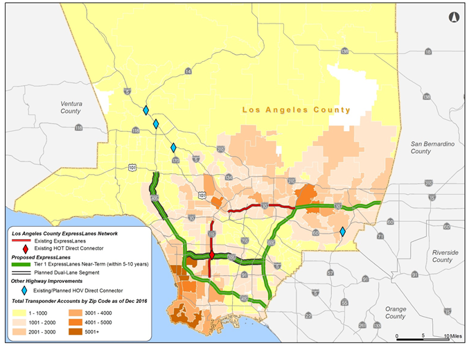 Map of Recommended Tier 1 Projects (5-10 years)