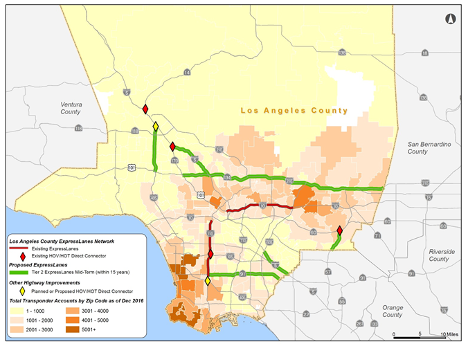 Map of Recommended Tier 2 Projects (15 years)