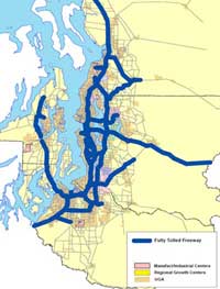 Map of Freeway tolling system
