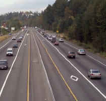 Traffic flow prior to HOT lanes