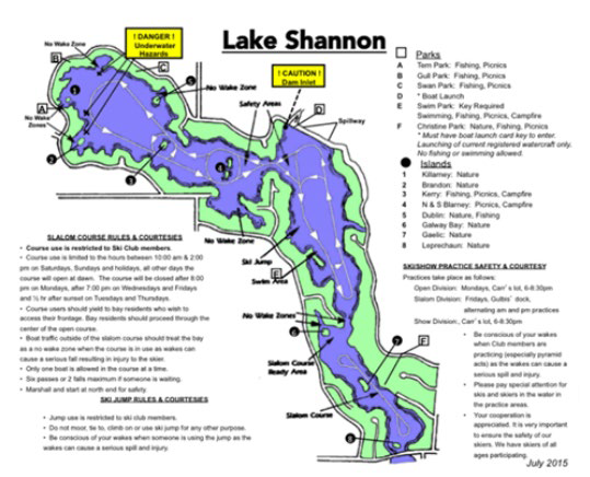 Lake Shannon area map
