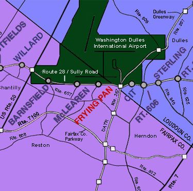 Route 28 Tranportation District area map