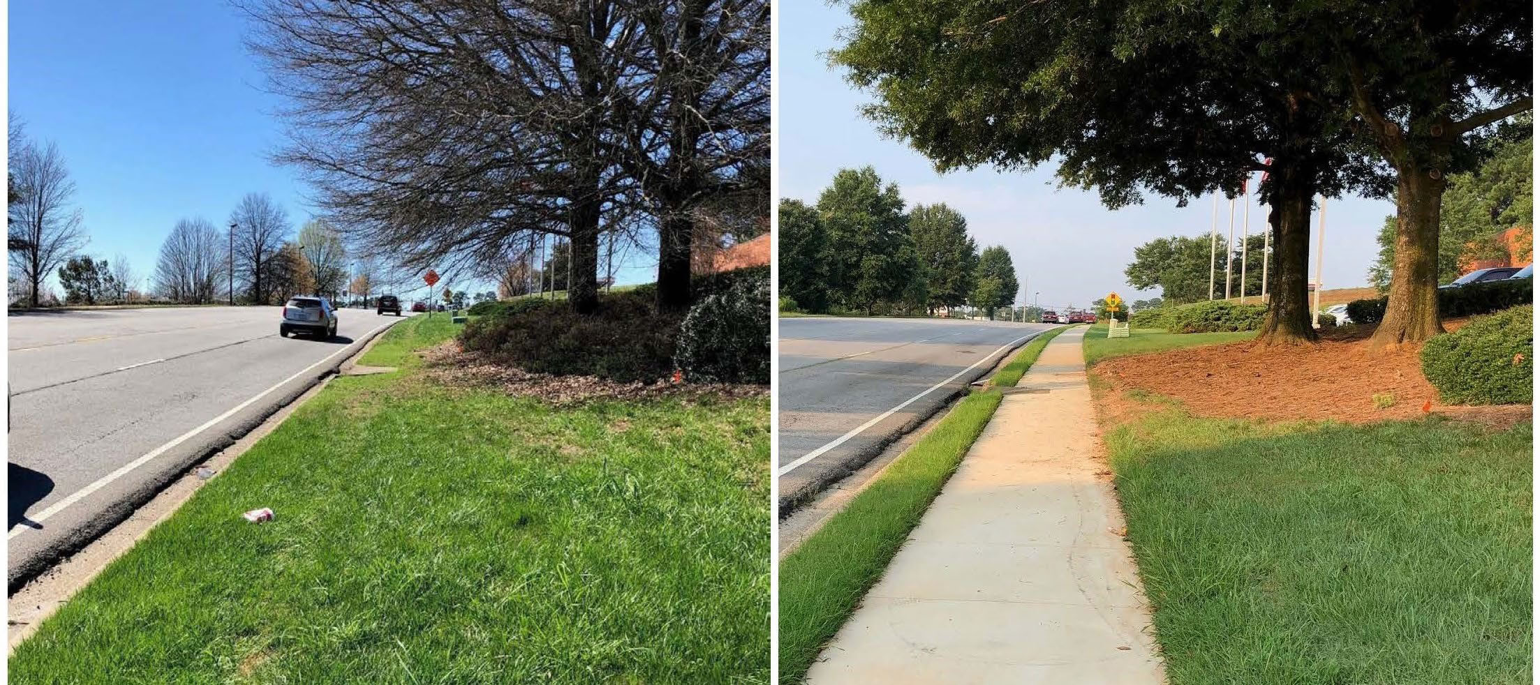 three sidewalk projects completed 