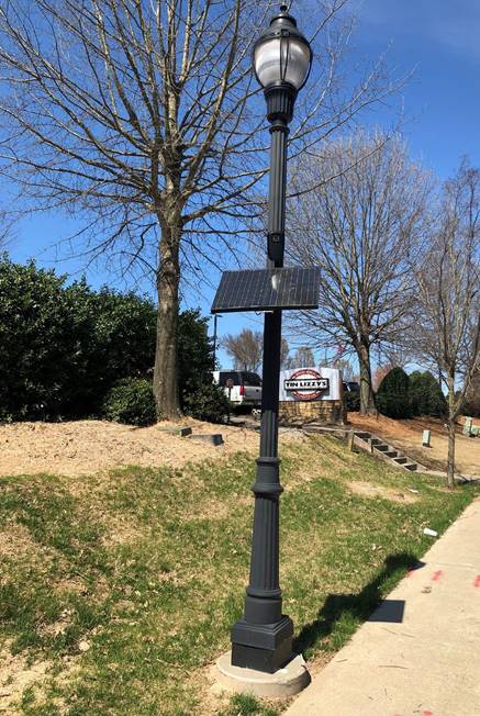 solar light post