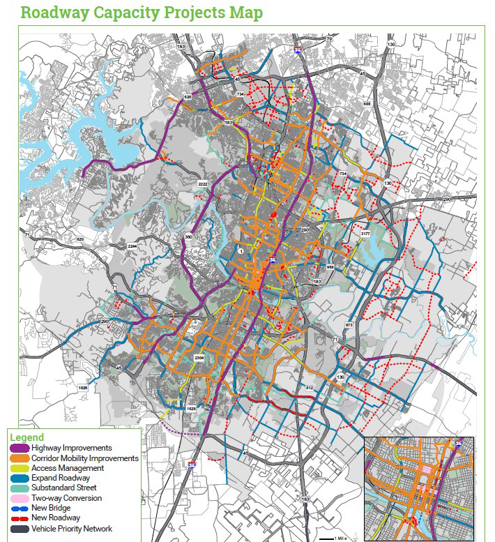 Austin area map