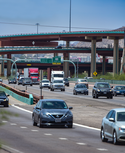 Traffic in El Paso, Texas