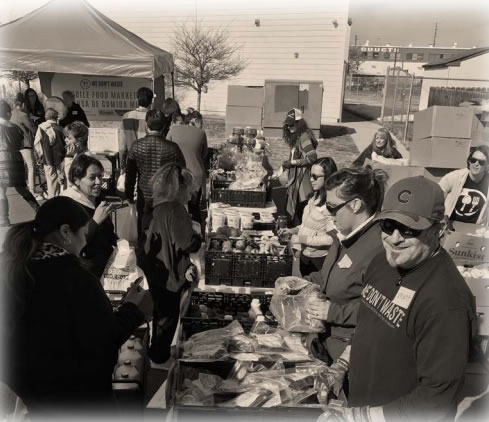 food market busy with patrons