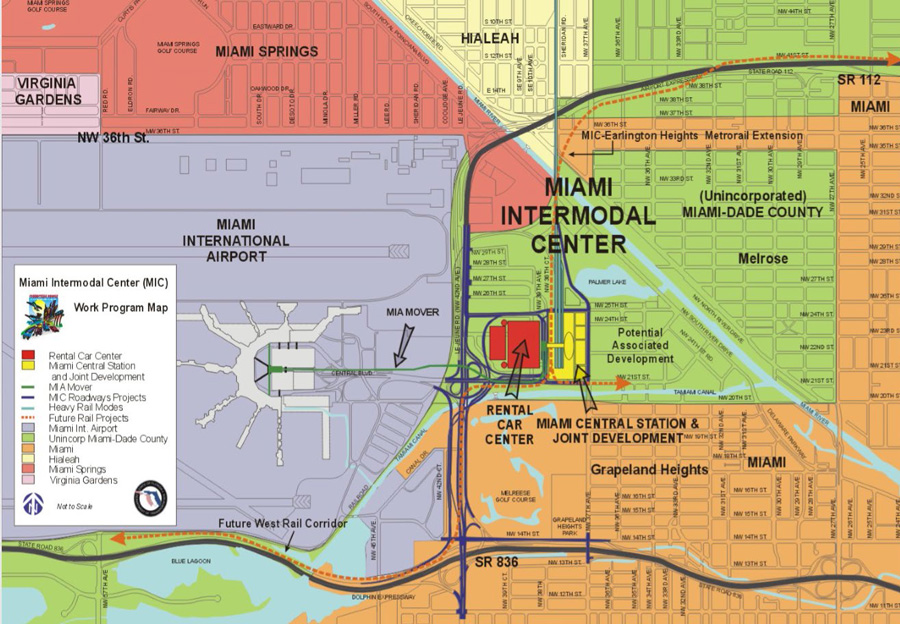 Miami Intermodal Center Work Program Map