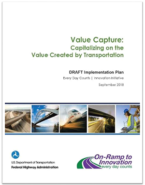 Report Cover - Capitalizing on the Value Created by Transportation
