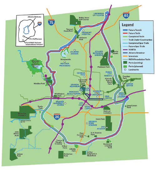 map of atlanta beltline Fhwa Center For Innovative Finance Support Value Capture map of atlanta beltline