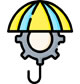 Cog with umbrella