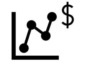 Money chart icon