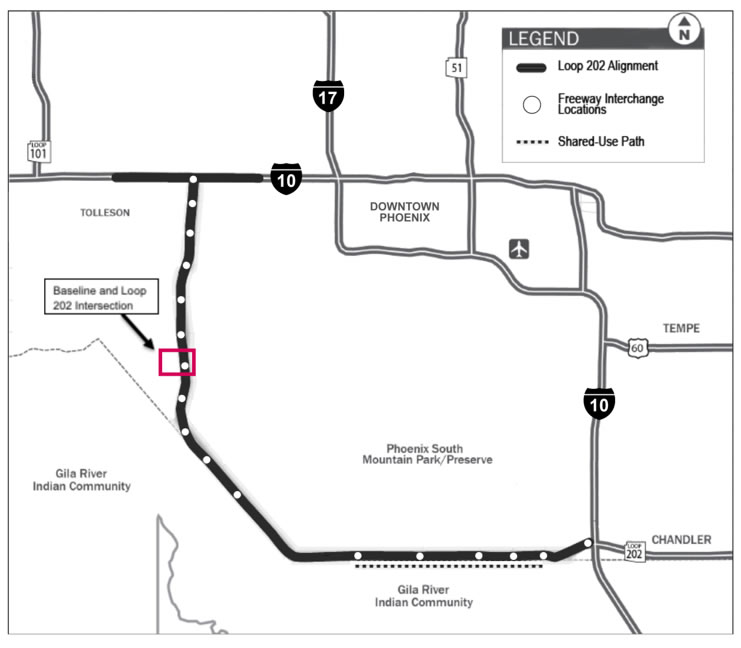 Loop 202 (South Mountain Freeway) in Phoenix, Arizona