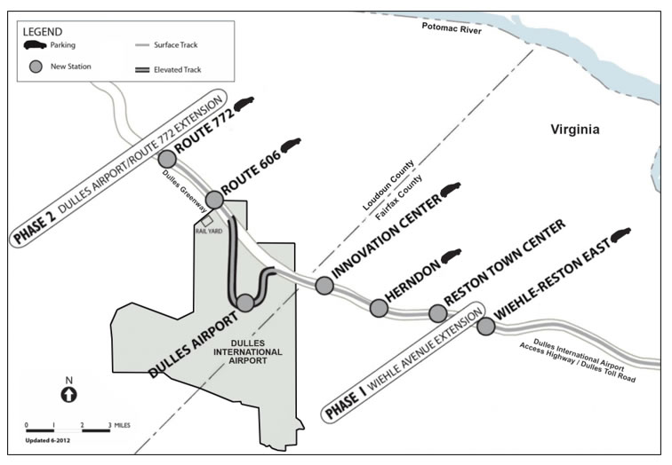 Silver Line Transit Project in Northern Virginia.