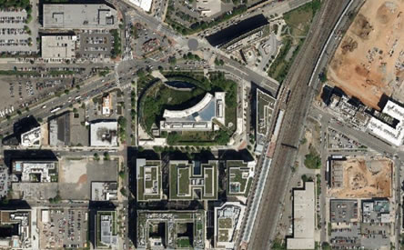 Aerial view of DC