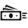 Icon dollar bills